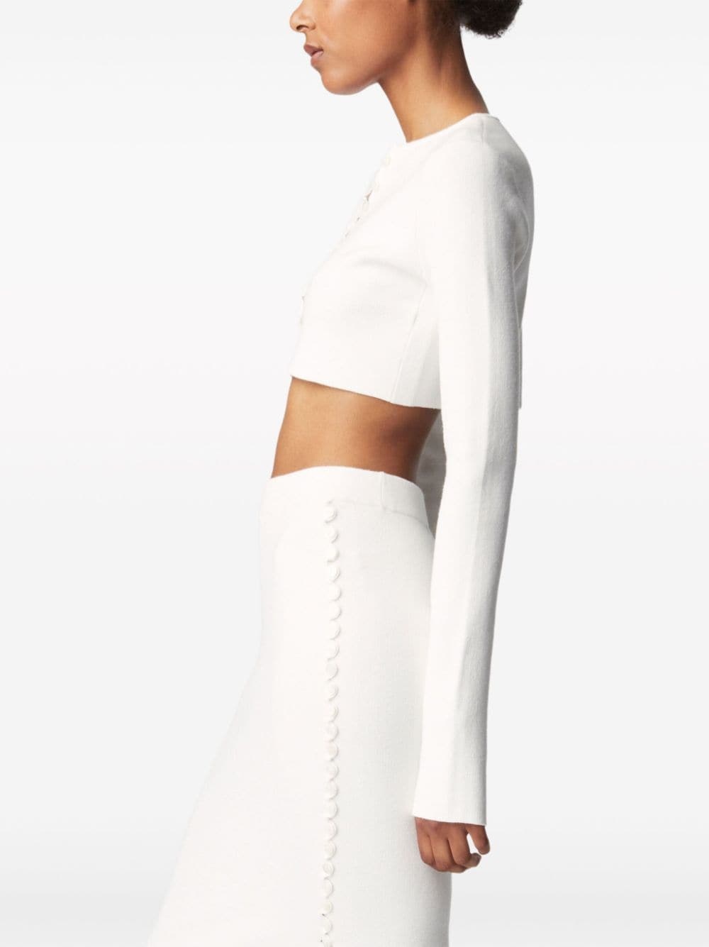 Haruni scallop-edge knitted top - 3