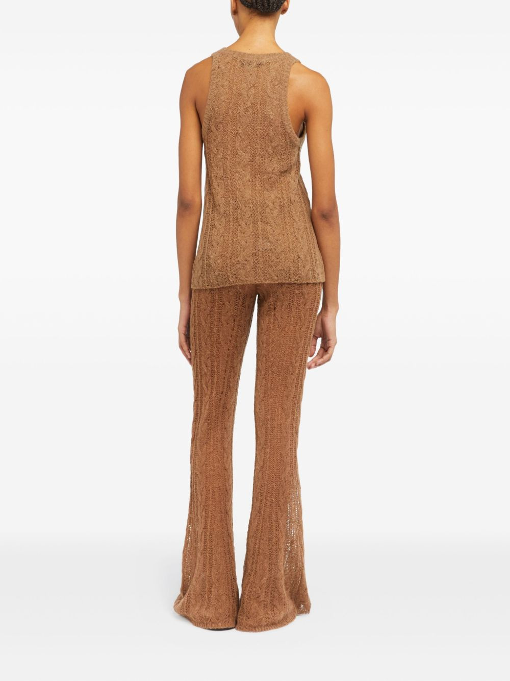 Desert Drift cable-knit tank top - 4
