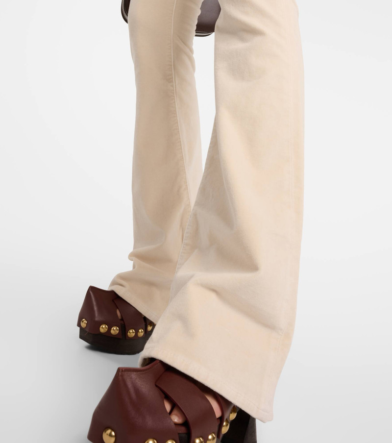 Le High Flare high-rise velvet flared jeans 5