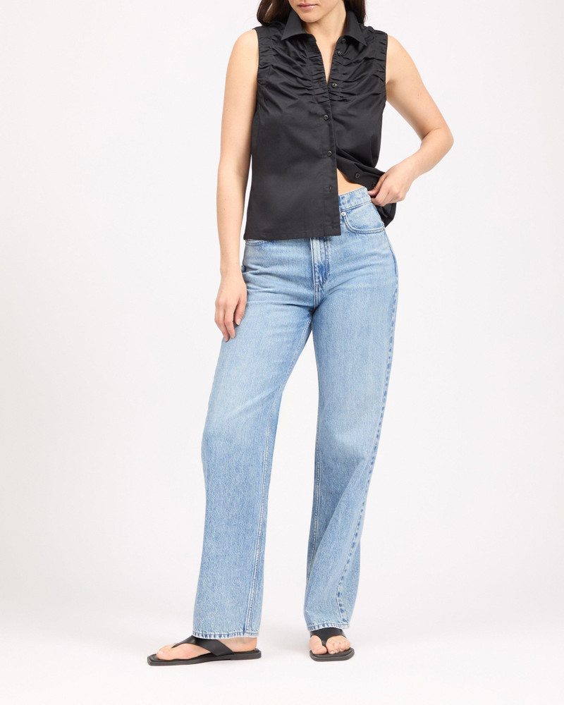 Shannon Relaxed Straight Jean High-Rise in Cloud Denim 1