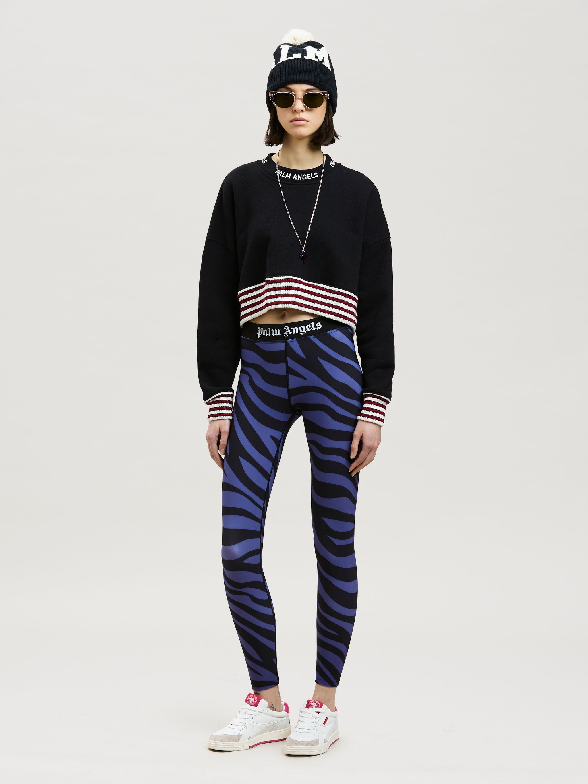 ZEBRA PRINT CLASSIC LOGO LEGGINS - 2