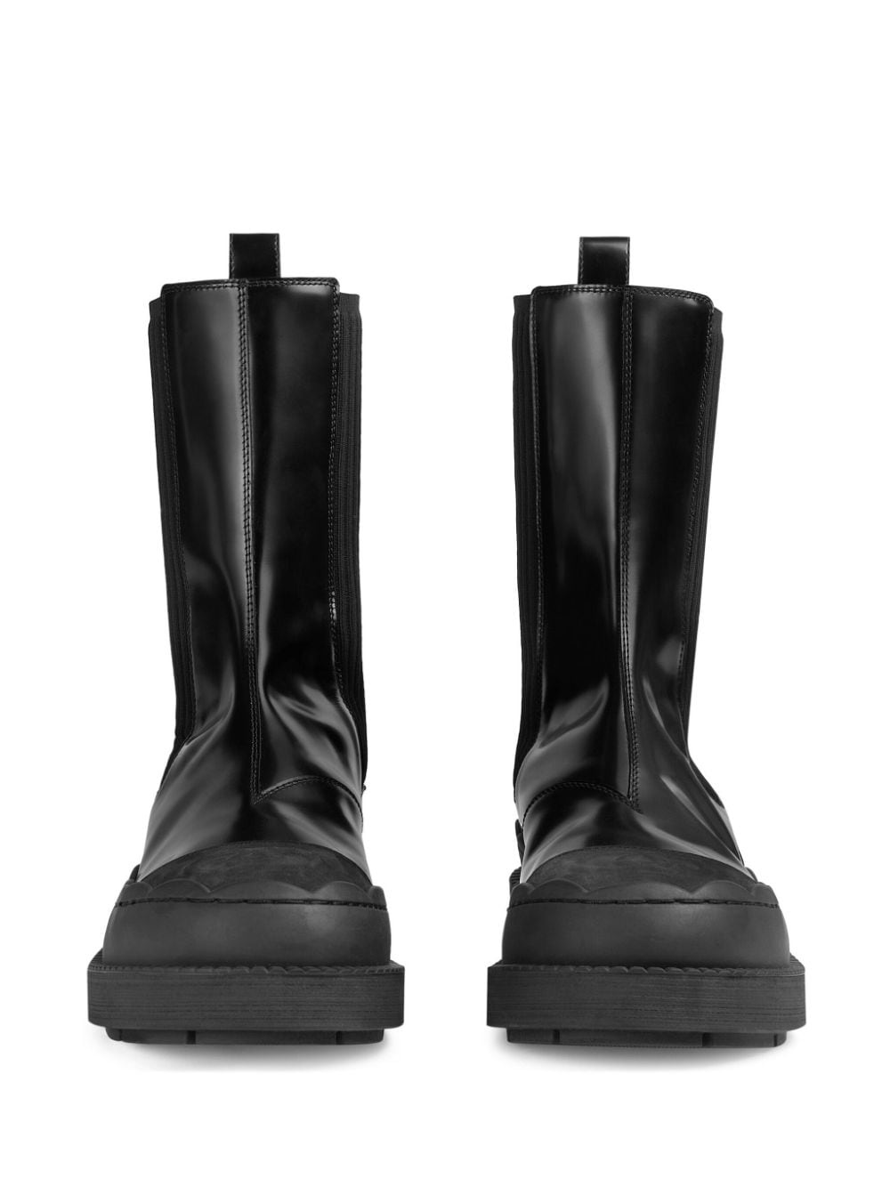 Interlocking G-logo leather boots - 4