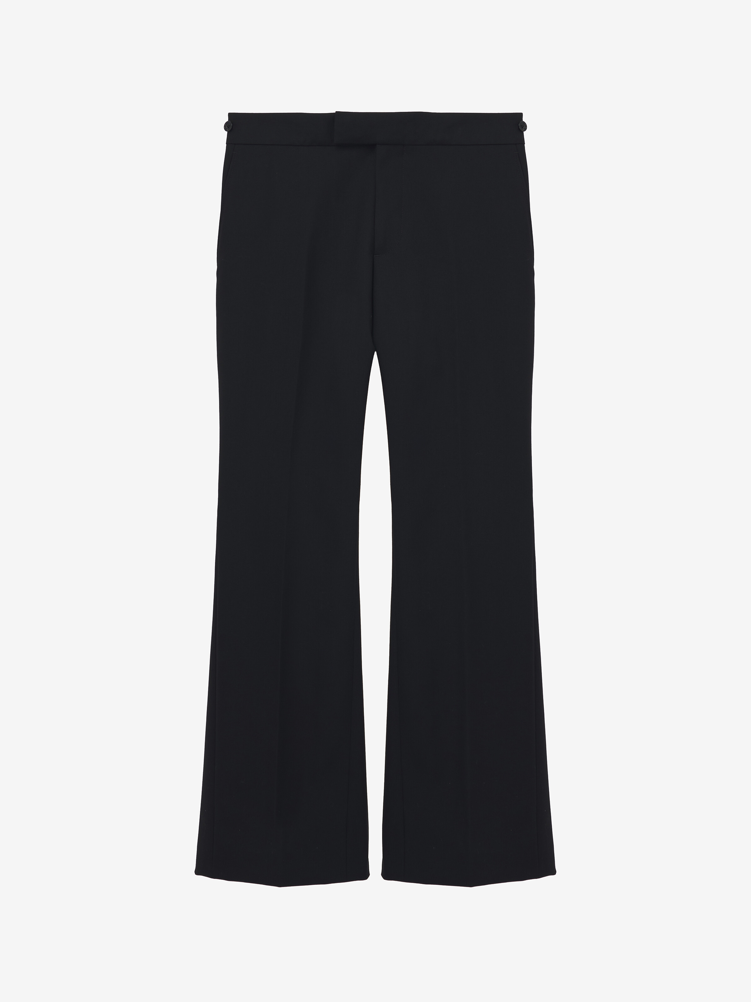 Low-Waisted Kickback Trousers - 1