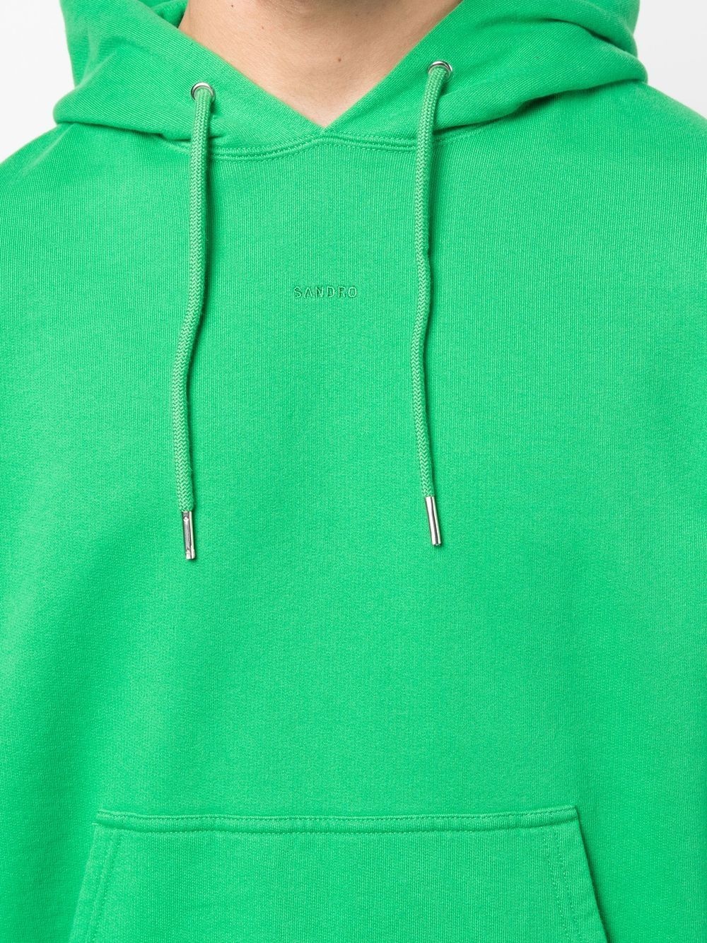 embroidered-logo hoodie - 6