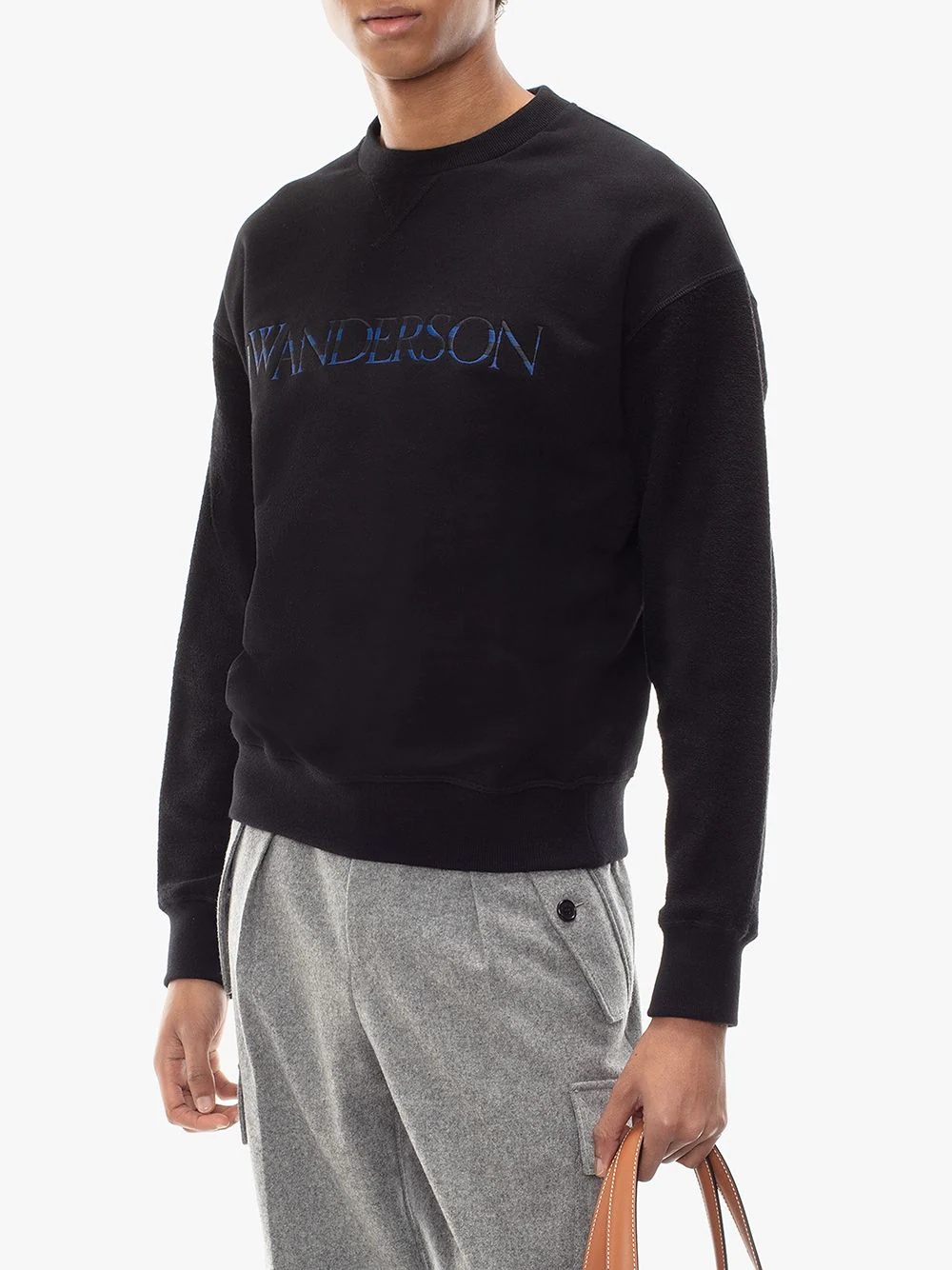 embroidered logo sweatshirt - 3