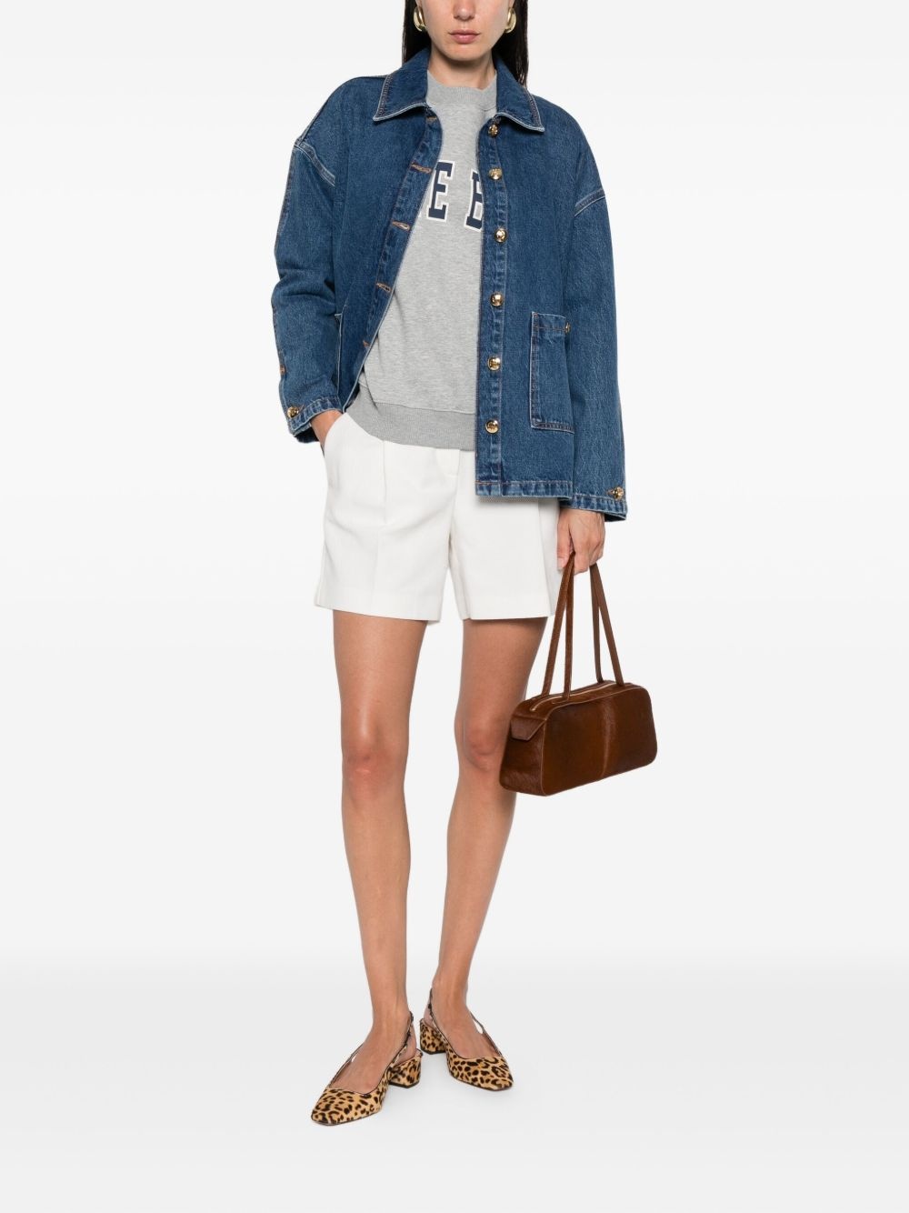 buttoned denim jacket - 2