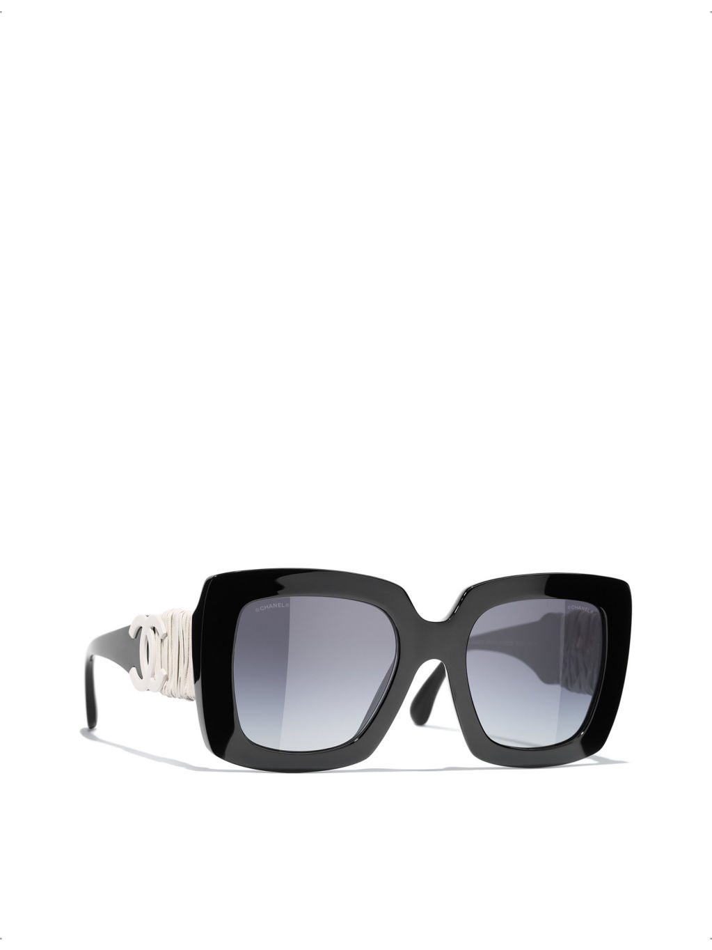 CH5474Q rectangular-frame leather and acetate sunglasses - 2