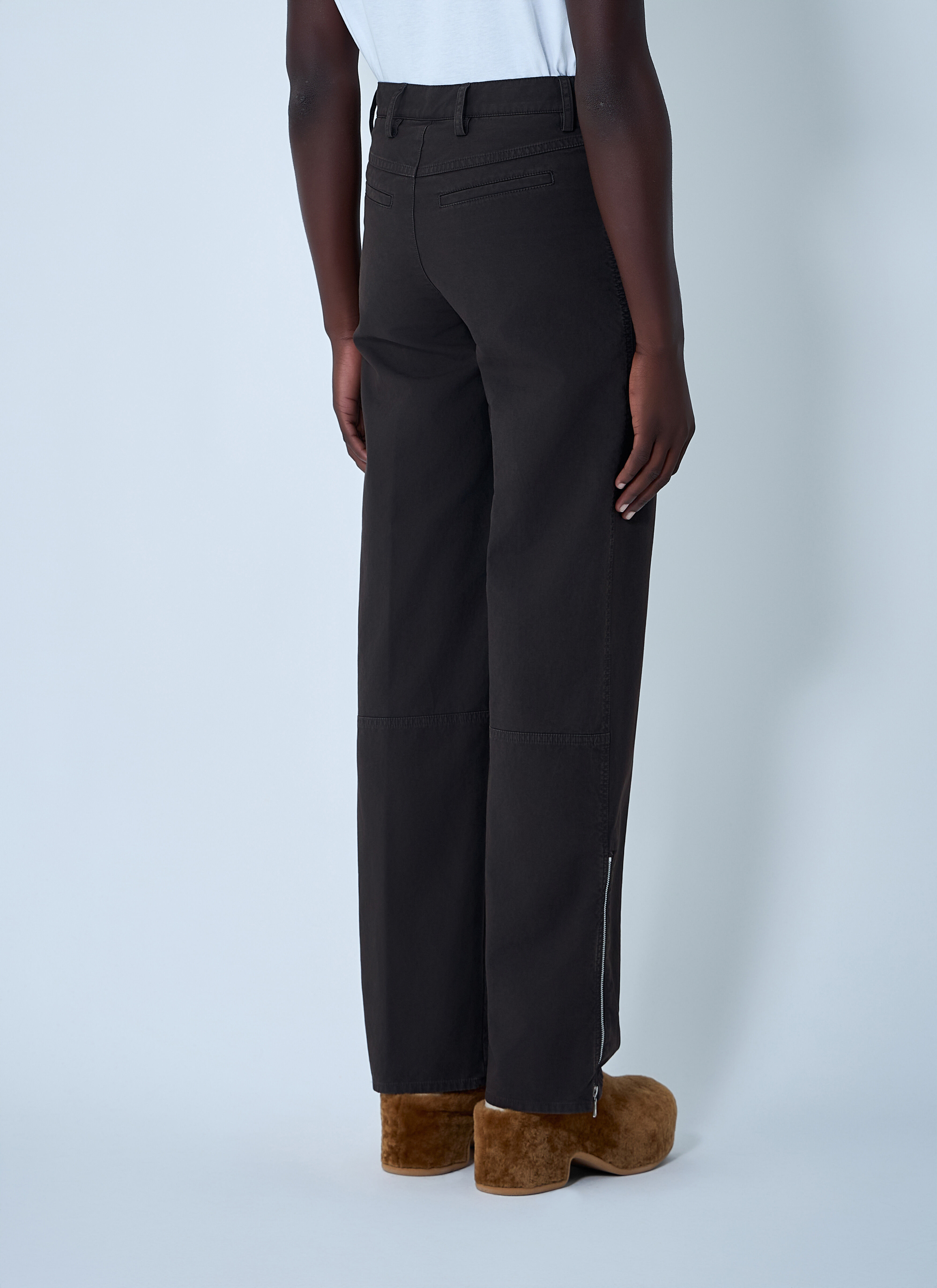 Zip Cotton-Twill Pants - 4