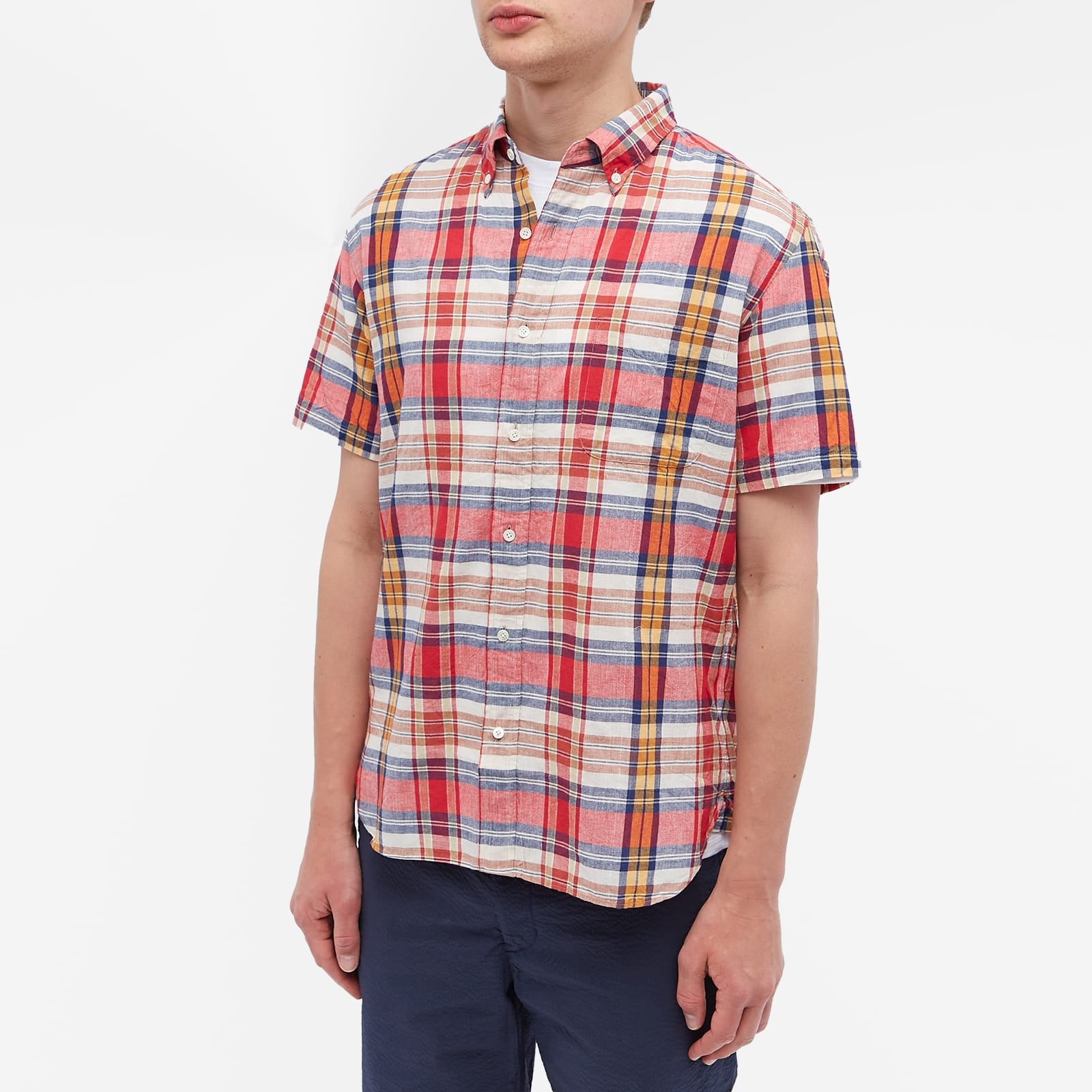 Beams Plus BD Short Sleeve Madras Shirt - 2