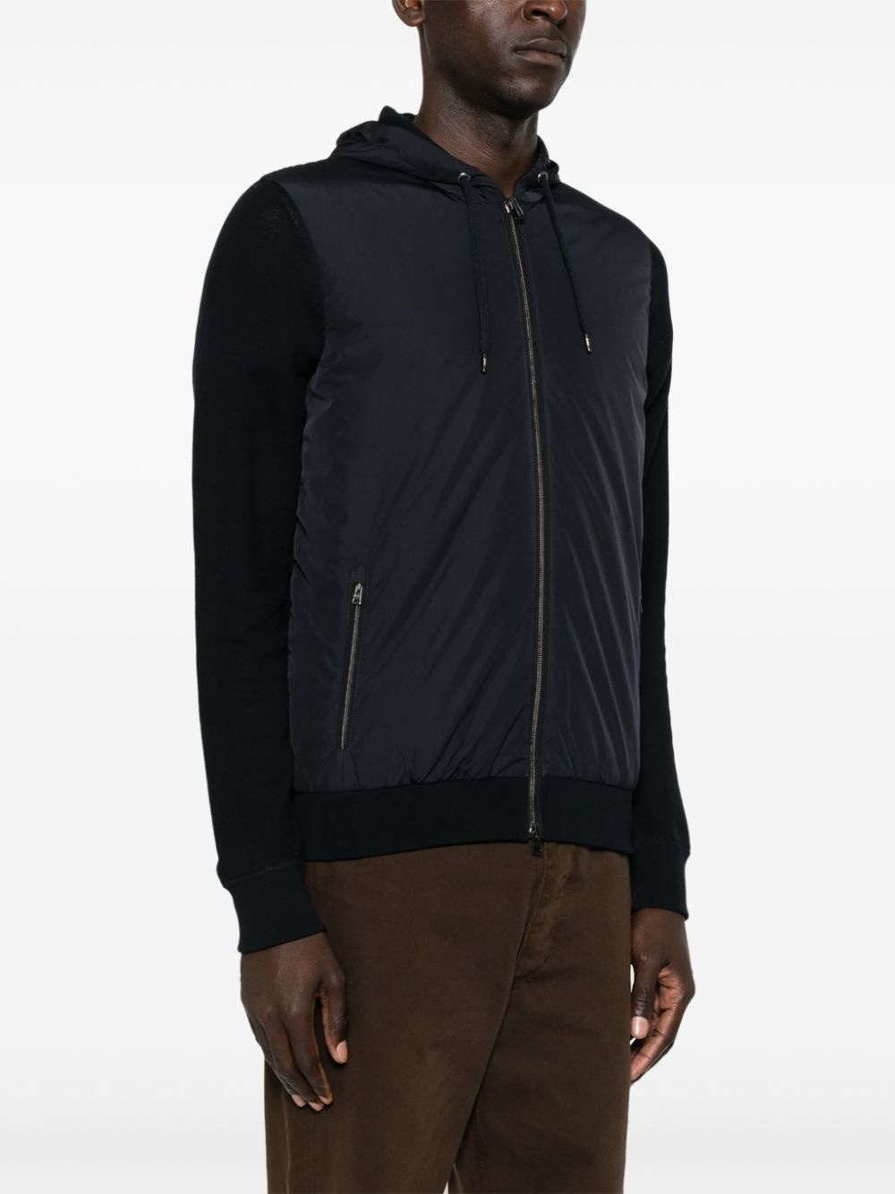 contrast-panel piquÃ© jacket - 3