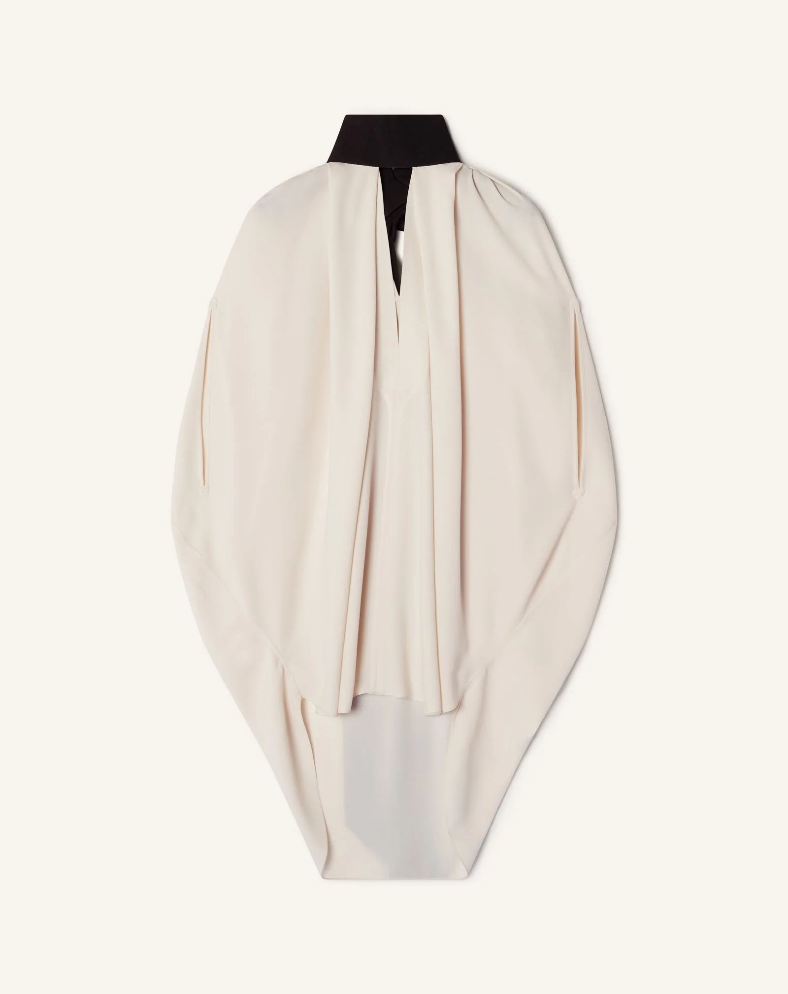 KNOTTED LOOSE-FIT CREPE TOP - 1