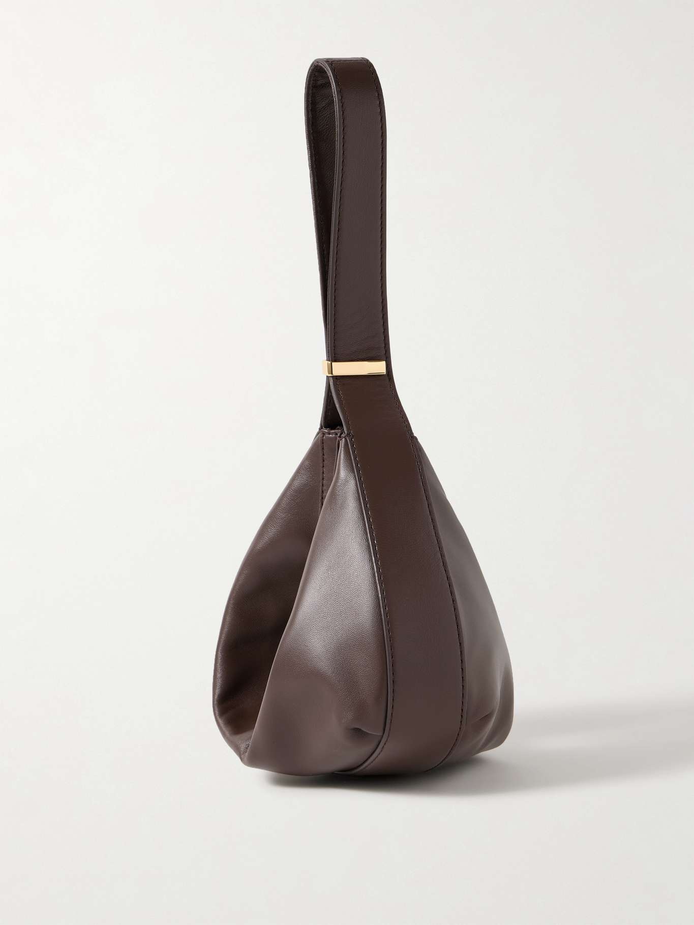 Demy leather shoulder bag Dark brown - 3