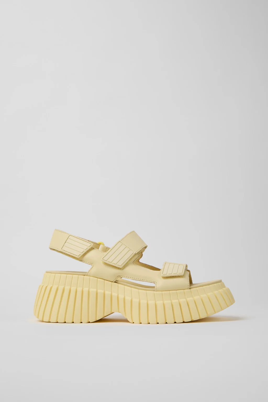 BCN Yellow Leather Sandals for Women. - 1