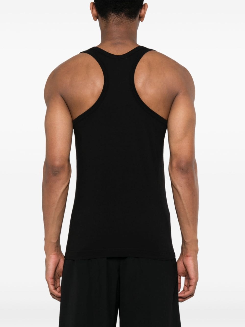 numbers-print cotton tank top - 4