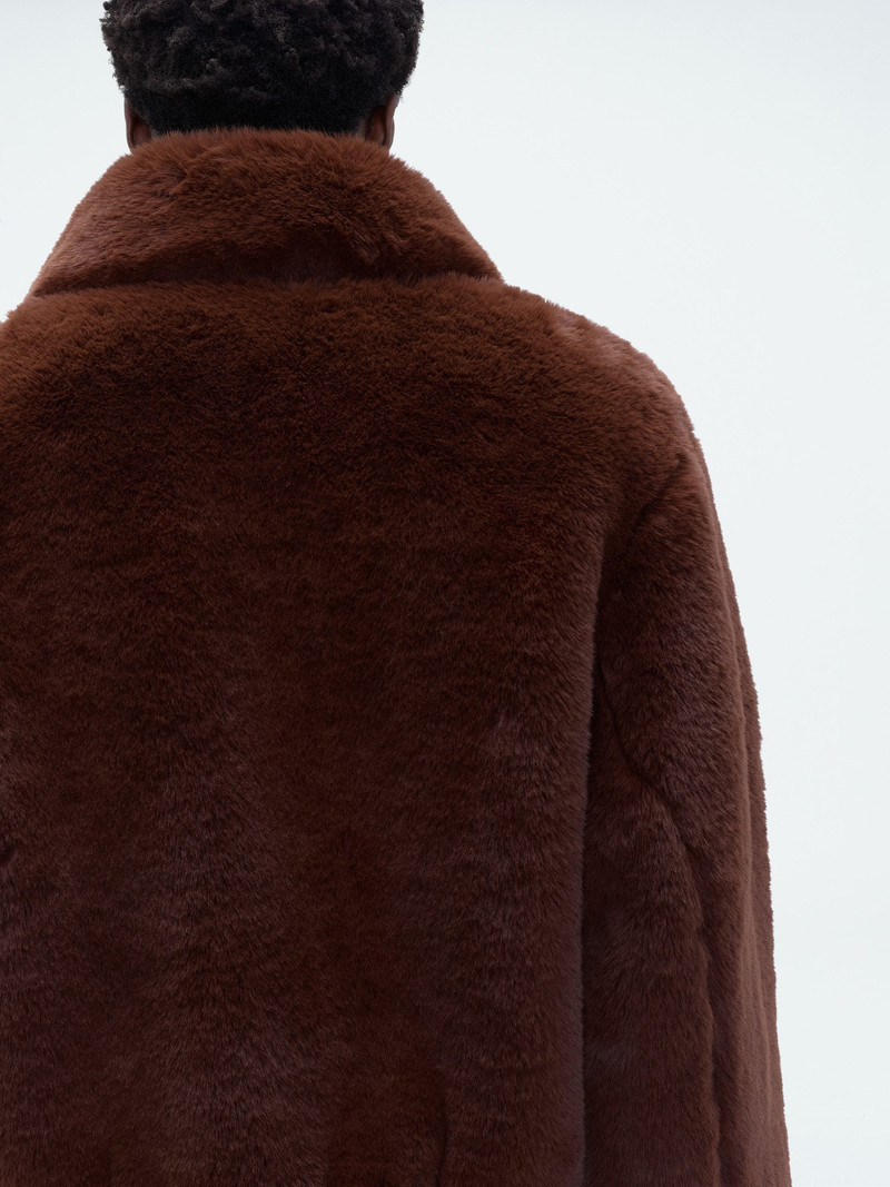 CROPPED FAUX FUR ZIP BLOUSON 7