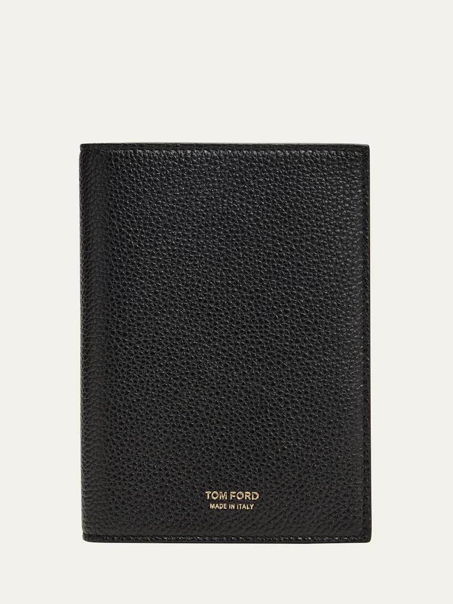 Men's Soft Leather T-Line Passport Holder - 1
