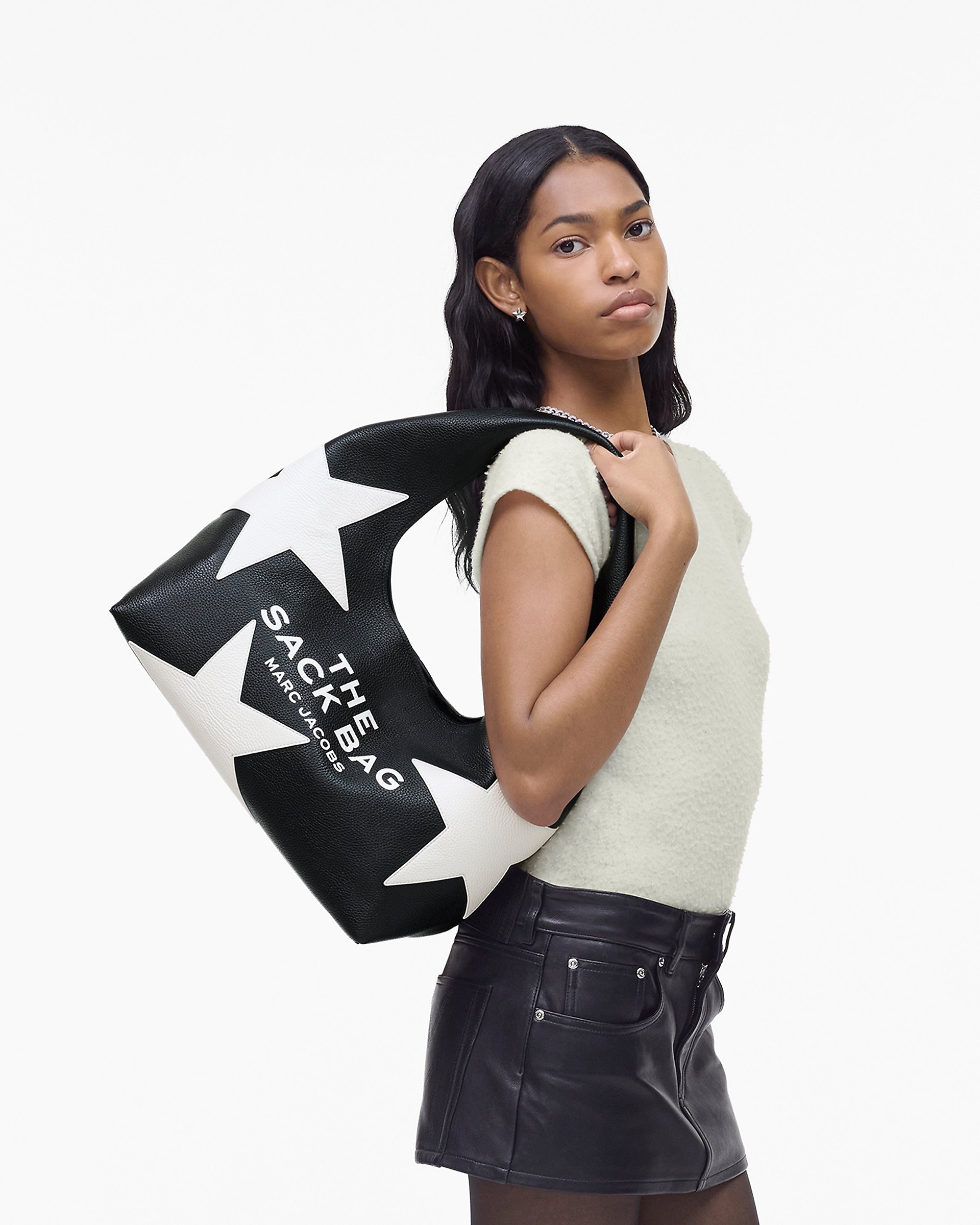 Marc Jacobs THE STAR PATCHWORK LEATHER SACK BAG | REVERSIBLE Marc Jacobs THE STAR PATCHWORK LEATHER SACK BAG | REVERSIBLE