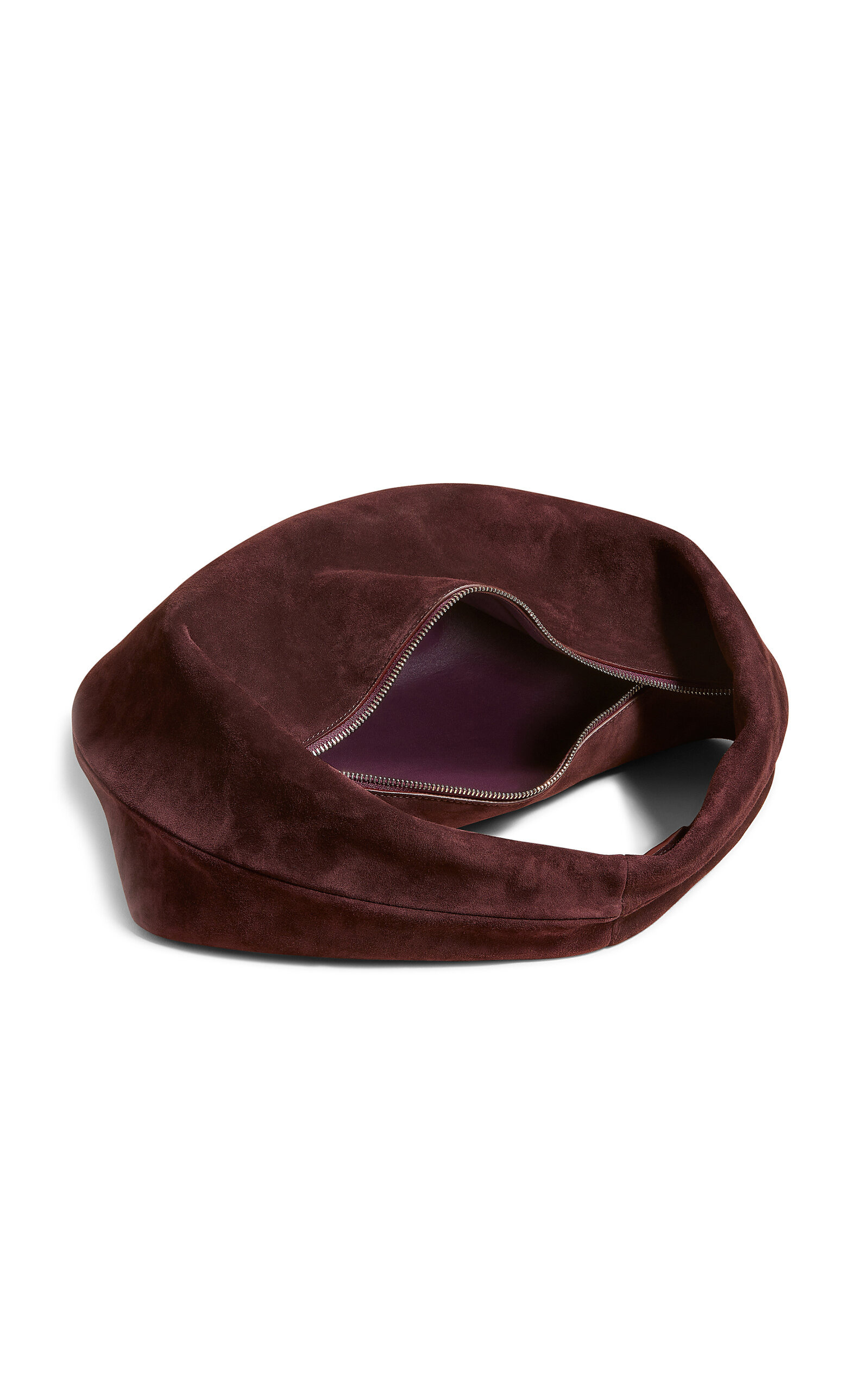 Olivia Medium Suede Hobo Bag purple - 4