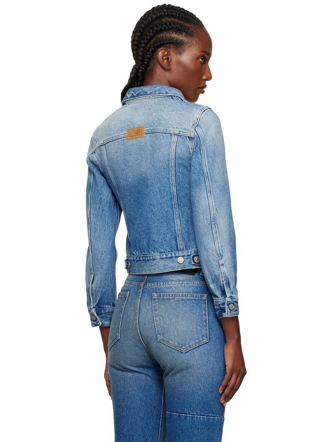 Blue Reversed Denim Jacket - 3