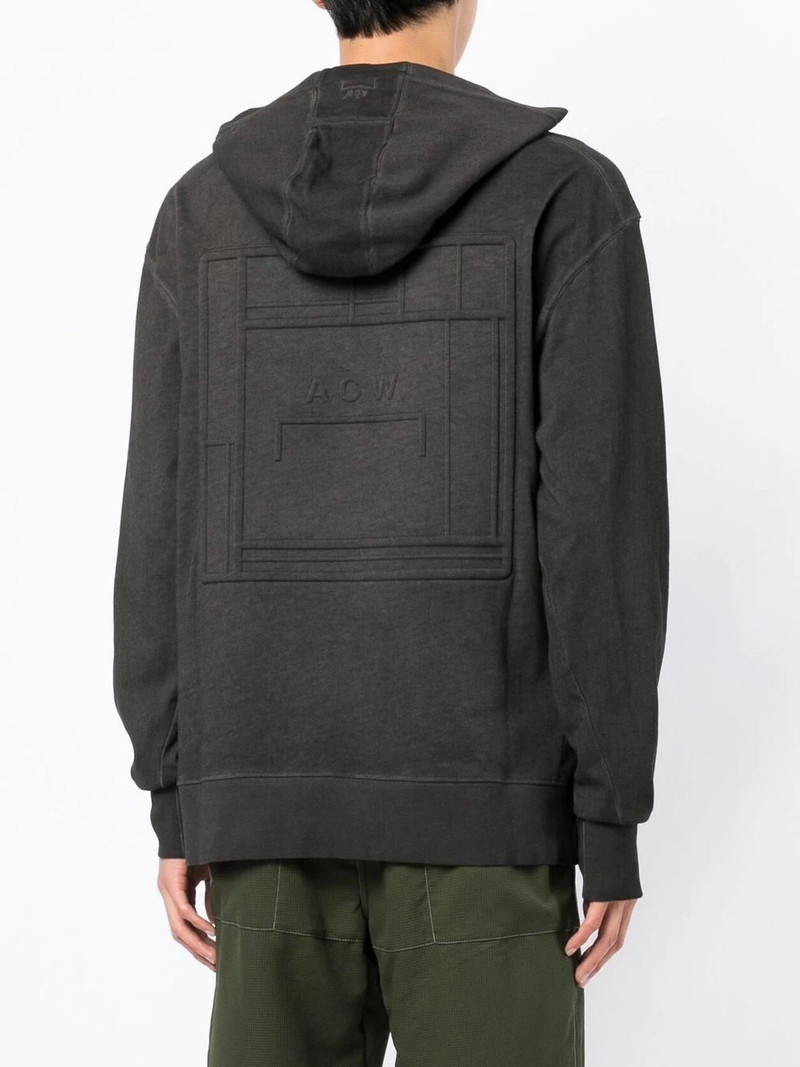 embossed-logo long-sleeve hoodie 4