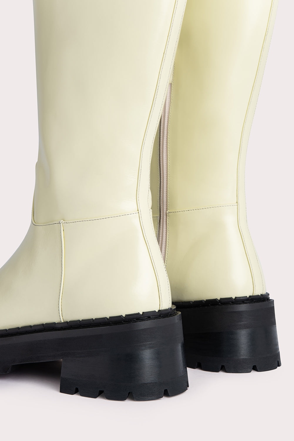 Russel Ivory Soft Semi Patent Leather - 5