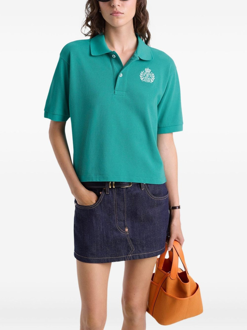 H&W embroidered-logo polo shirt 1