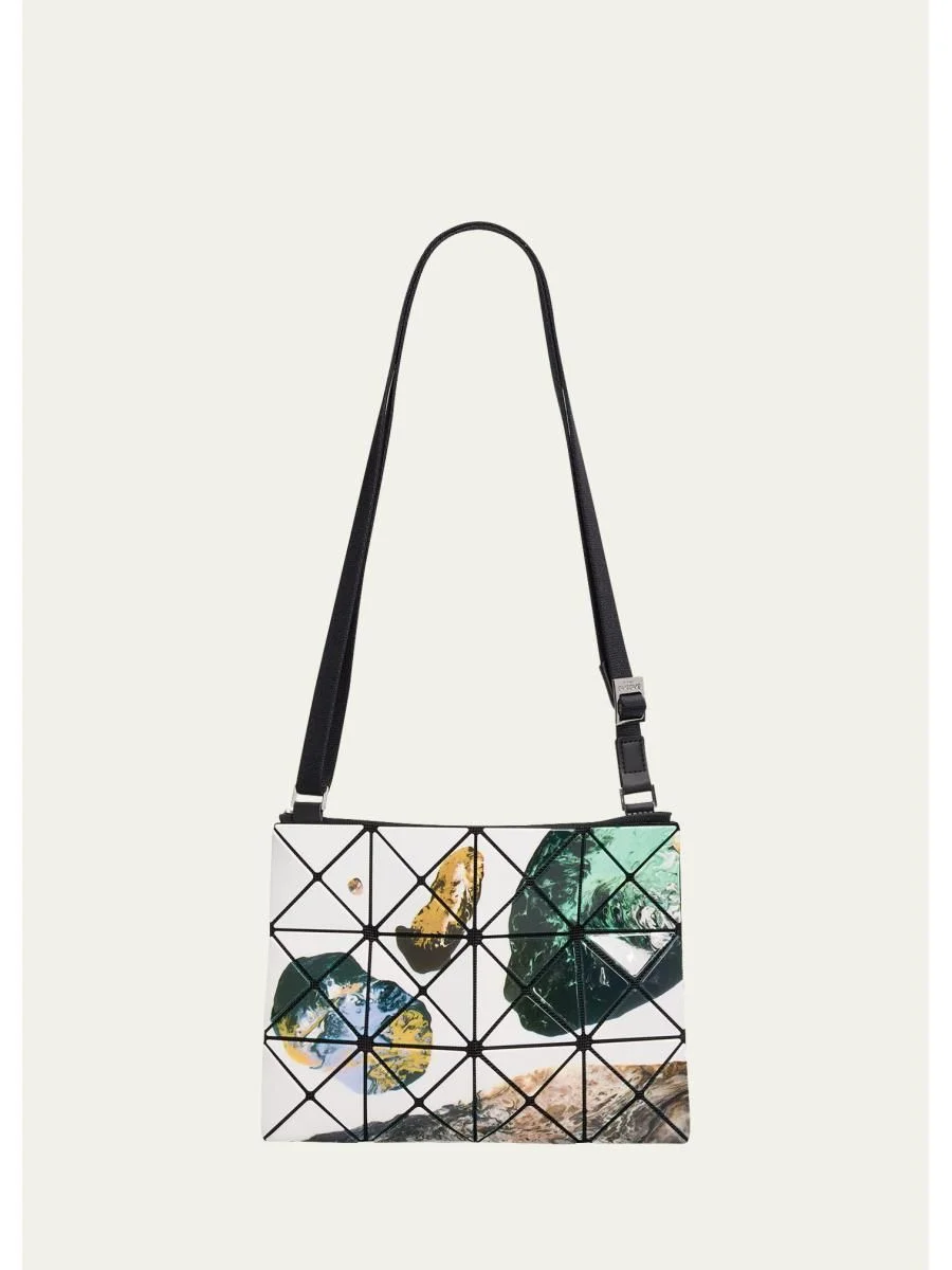 Cosmic Abstract-Print Geometric Crossbody Bag - 1