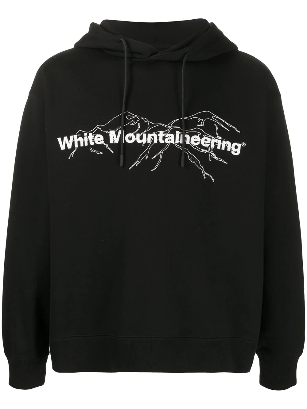 logo print hoodie - 1