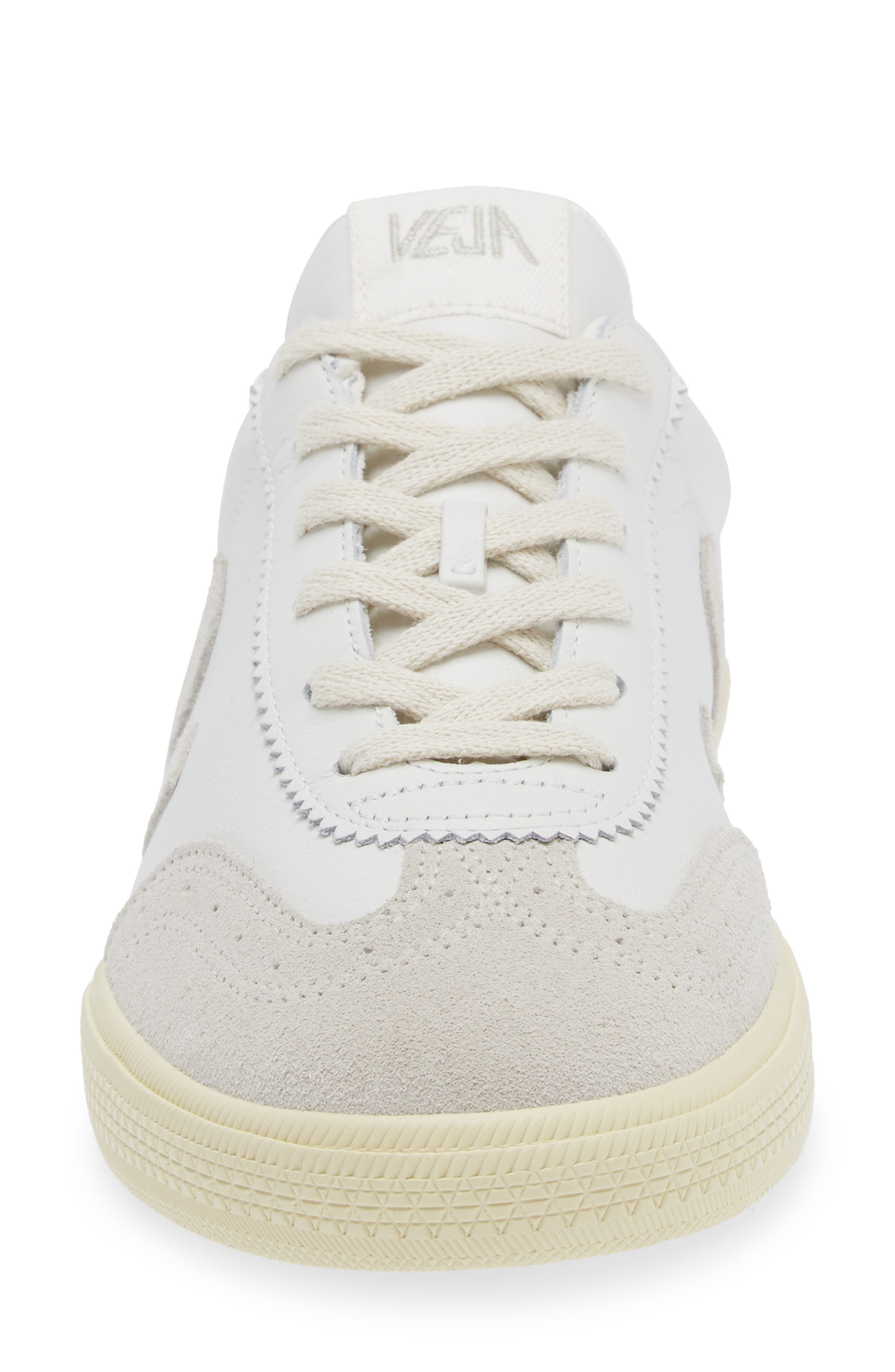 Veja Volley Leather Sneaker in White Natural at Nordstrom - 4