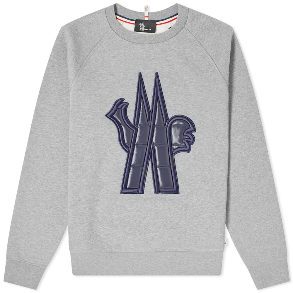 Moncler Grenoble Down Logo Crew Sweat - 1