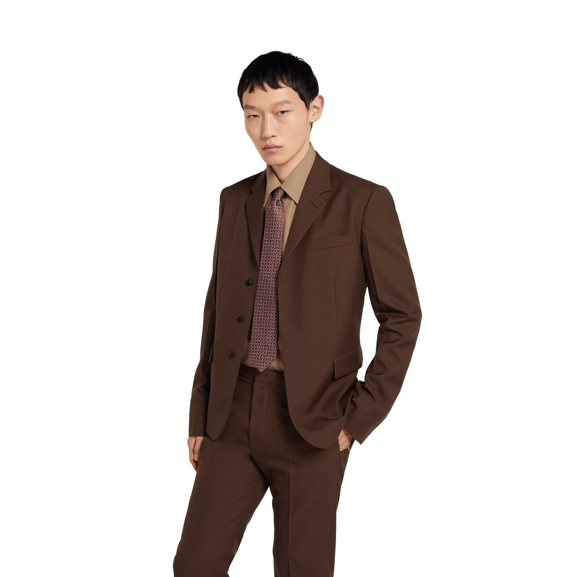 Horsebit silk jacquard tie - 3