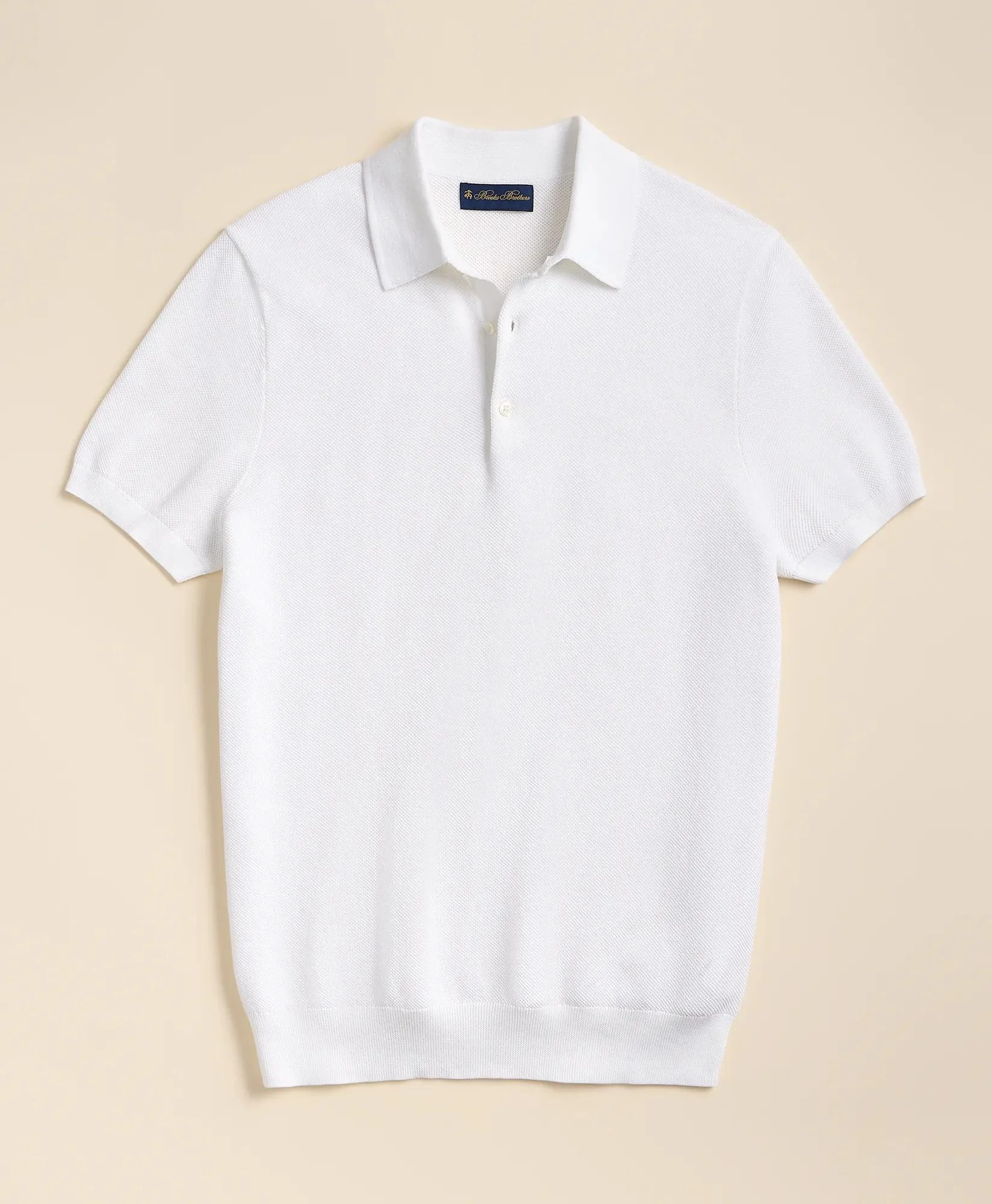 Supima® Cotton Pique Polo Sweater - 1