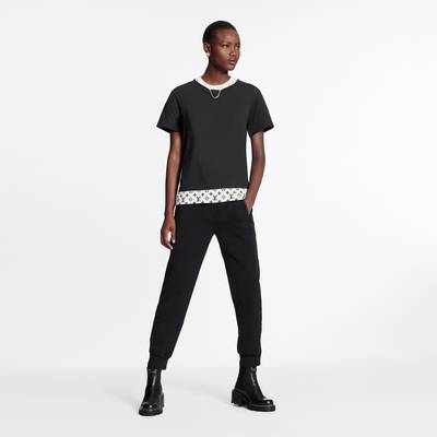 Louis Vuitton Layered Black T-Shirt In Jersey With Contrasting Monogram Print outlook