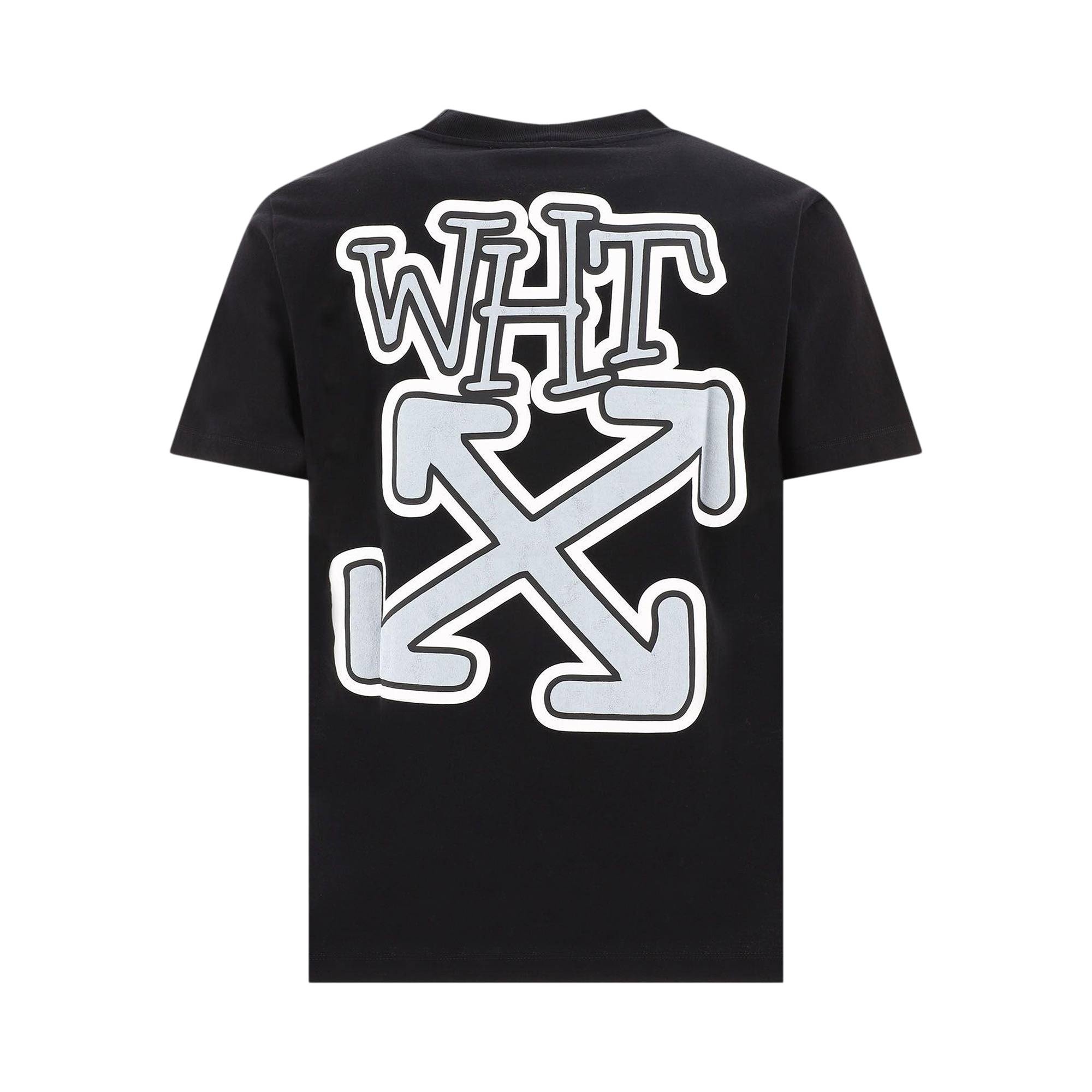 Off-White Carlos Arrow Slim Short-Sleeve Tee 'Black/White' - 2