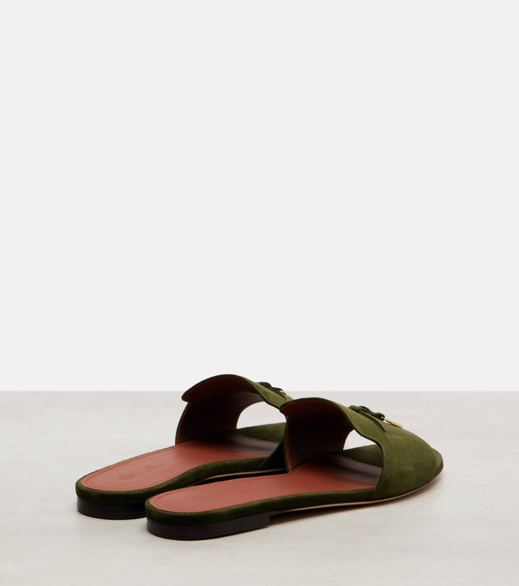 Summer Charms suede slides - 2