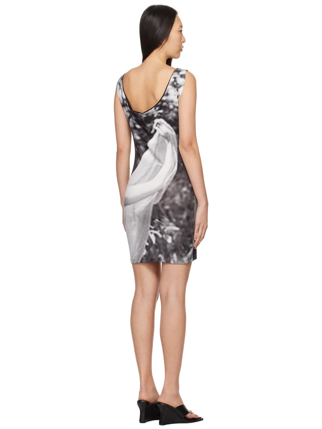 SSENSE Exclusive Gray Float Minidress - 3