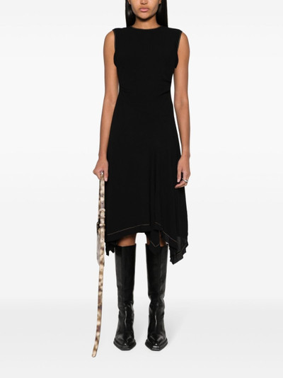 Acne Studios ruched-detailing midi dress outlook