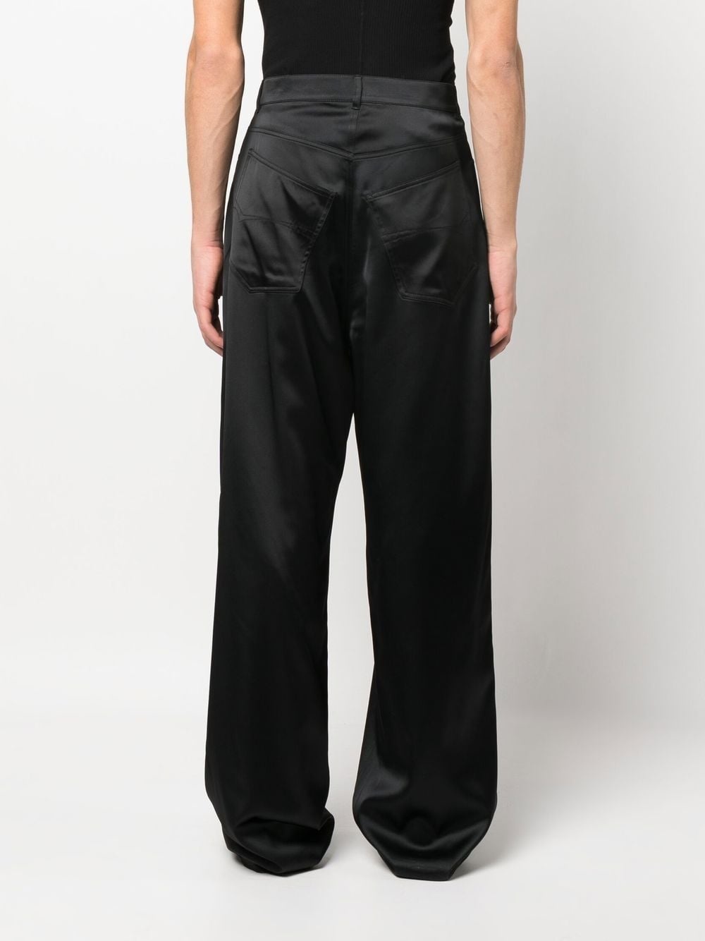 loose-cut stretch-satin trousers - 4