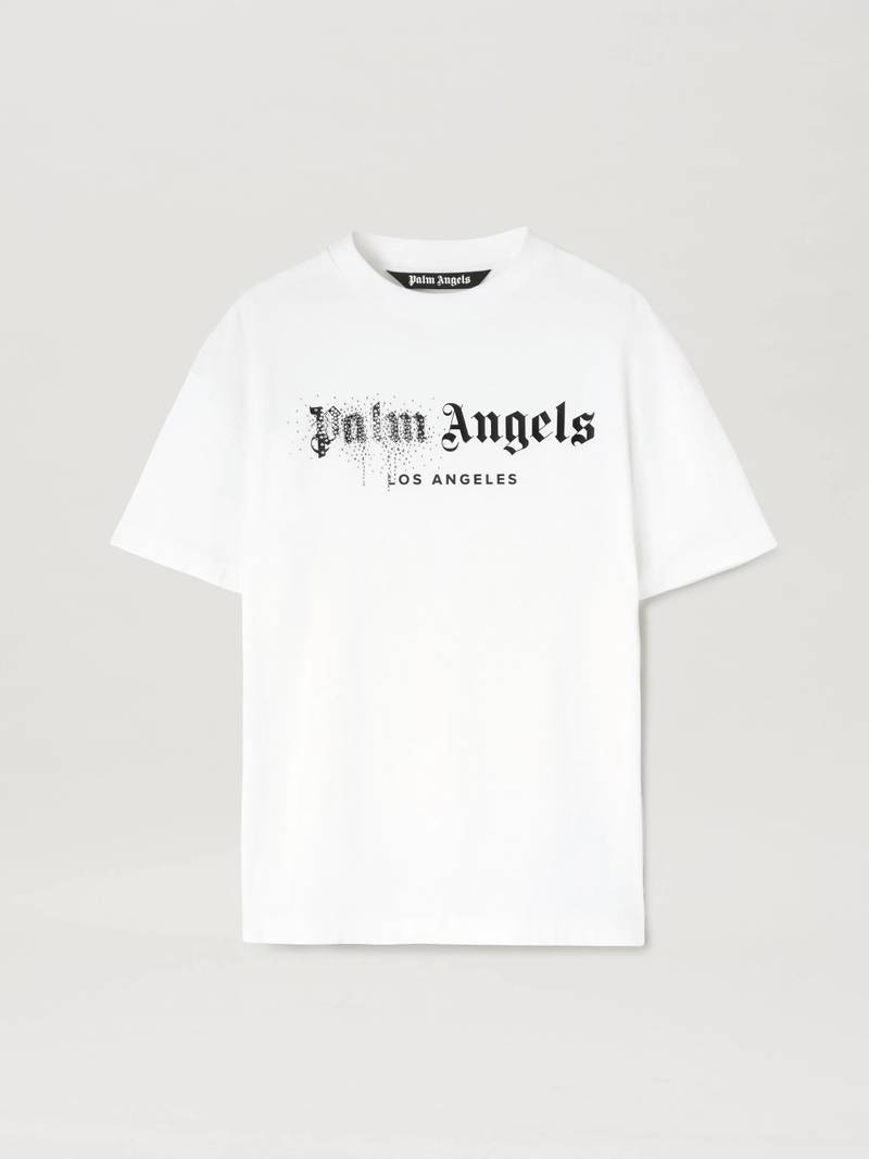 RHINESTONE SPRAYED CLASSIC TEE - 1