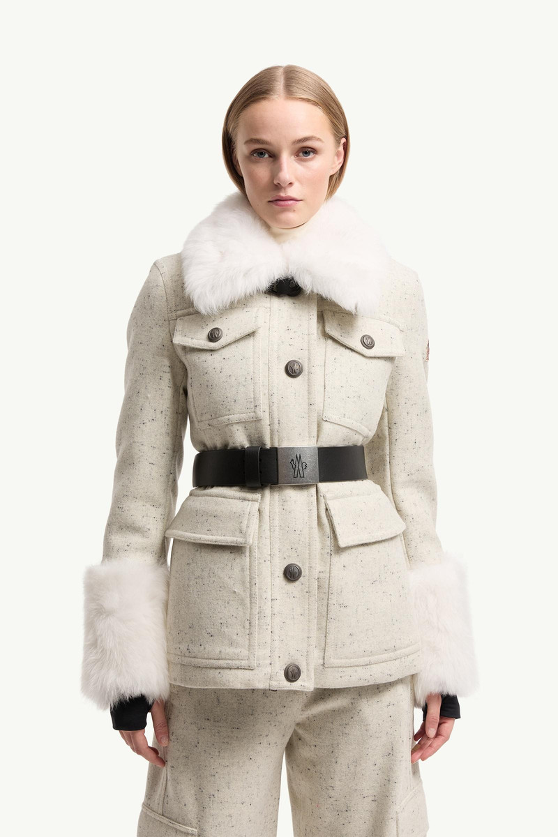 Devez Wool & Shearling-Trimmed Down Field Jacket 4