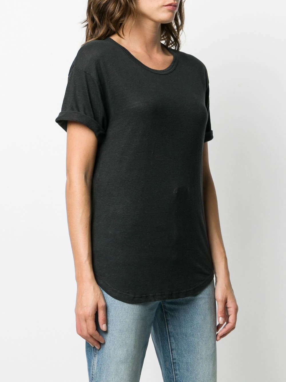 short-sleeve linen T-shirt - 3