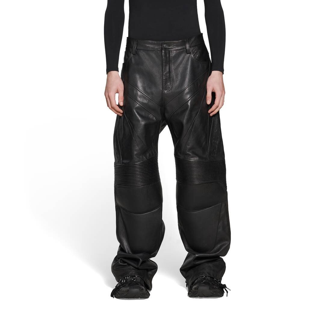 BALENCIAGA Men s Biker Baggy Pants in Black REVERSIBLE