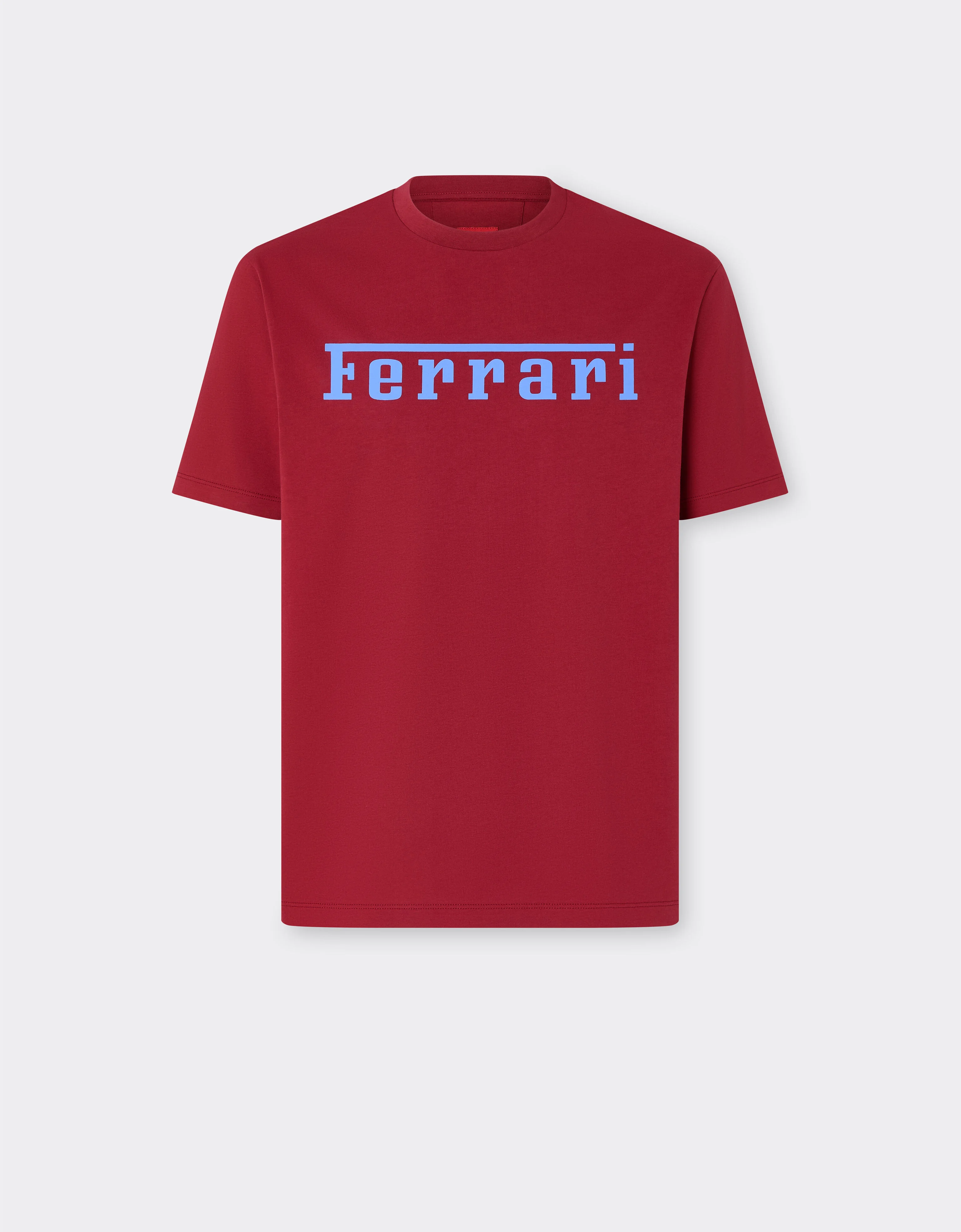 Cotton T-shirt with Ferrari logo - 1