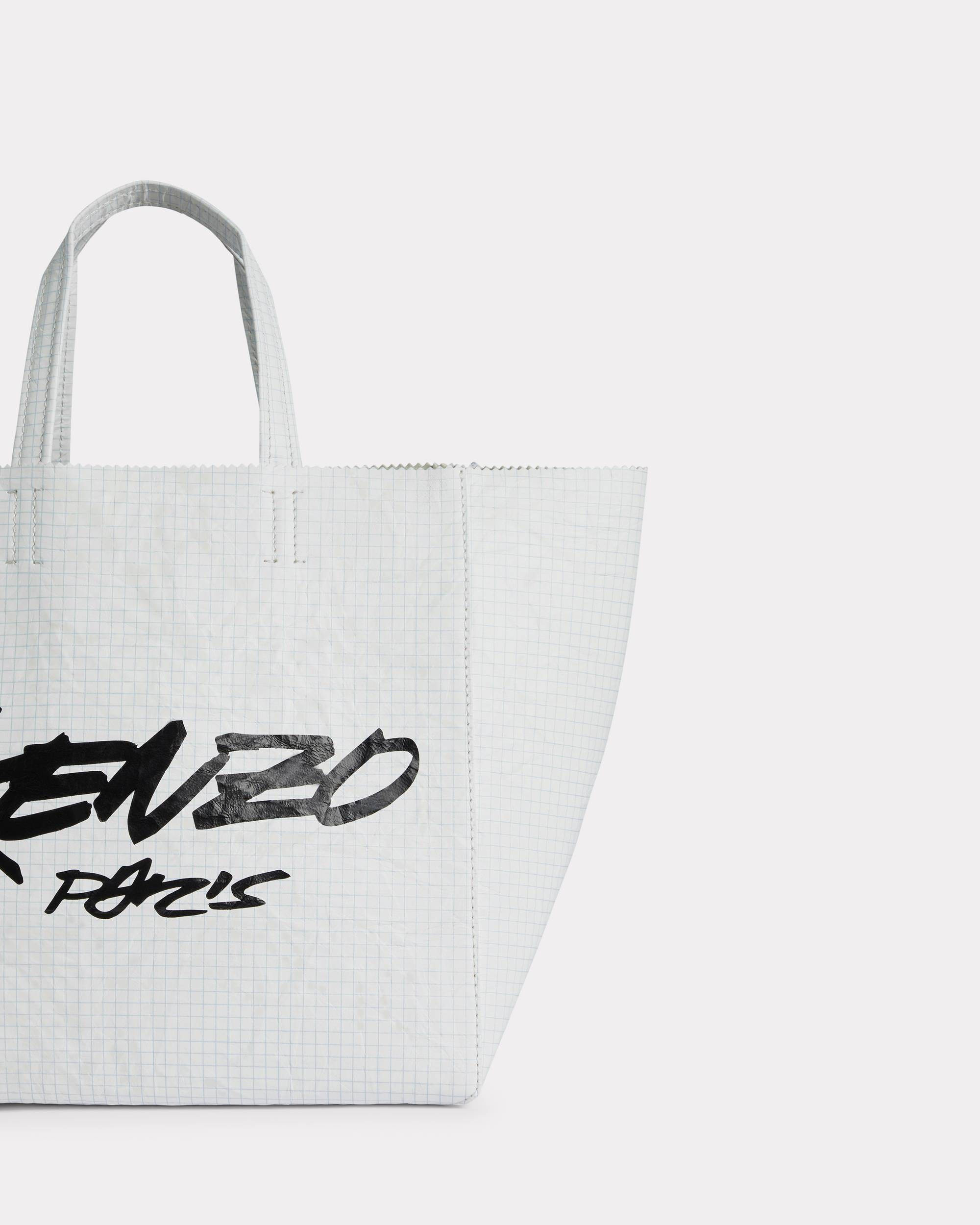 'Kenzo x Futura 2000' small tote bag 'Kenzo Paper' in leather - 3