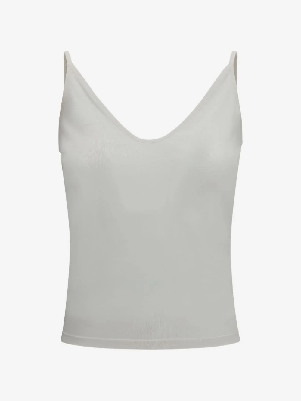 micro-rib silk tank top - 1