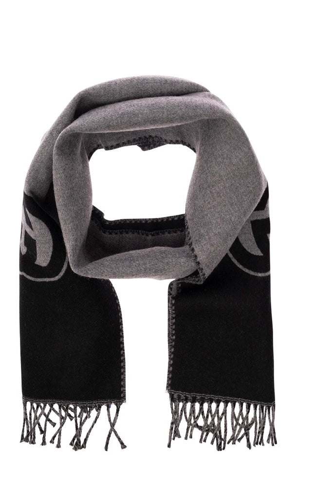 Gucci wool cashmere scarf with interlocking G - 2