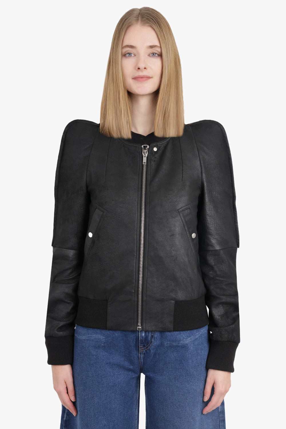 METRO FLIGHT LEATHER BOMBER JACKET | BLACK - 3
