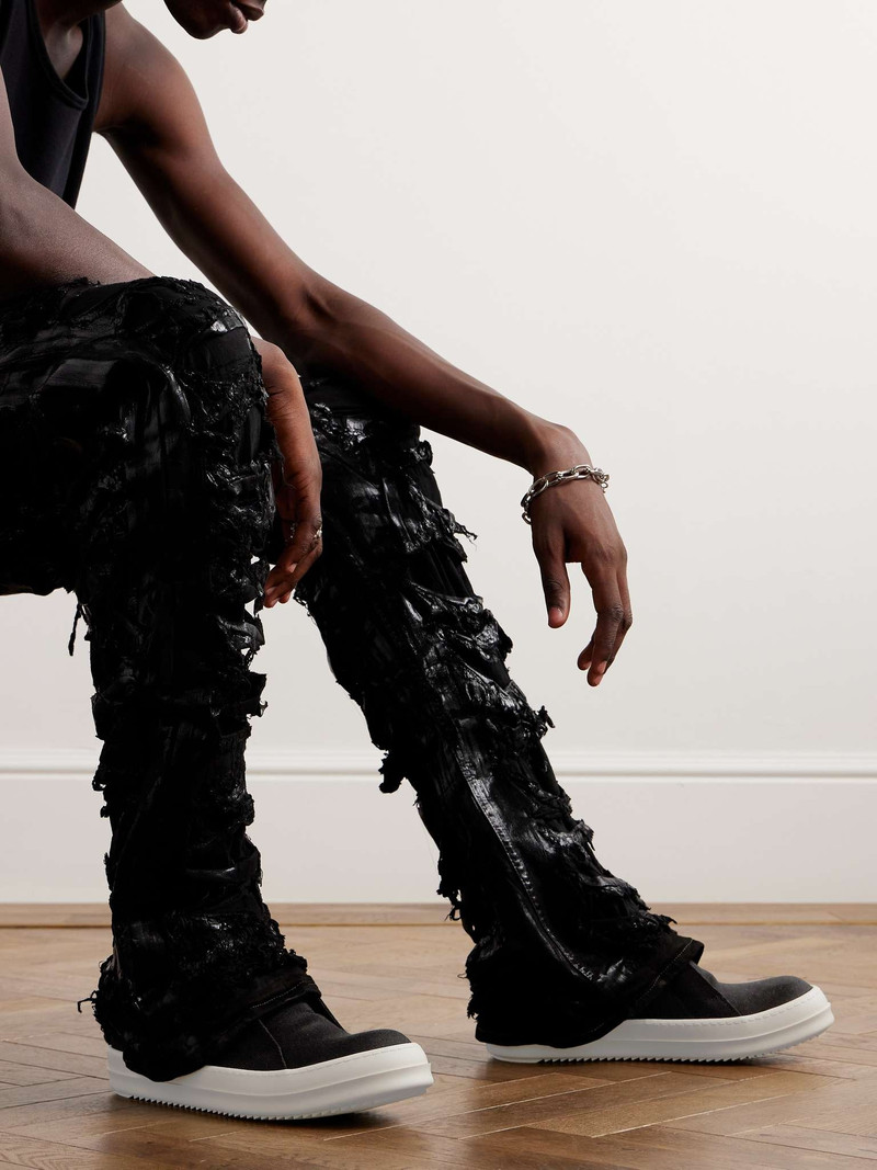 Rick Owens DRKSHDW Dunk Denim Sneakers outlook