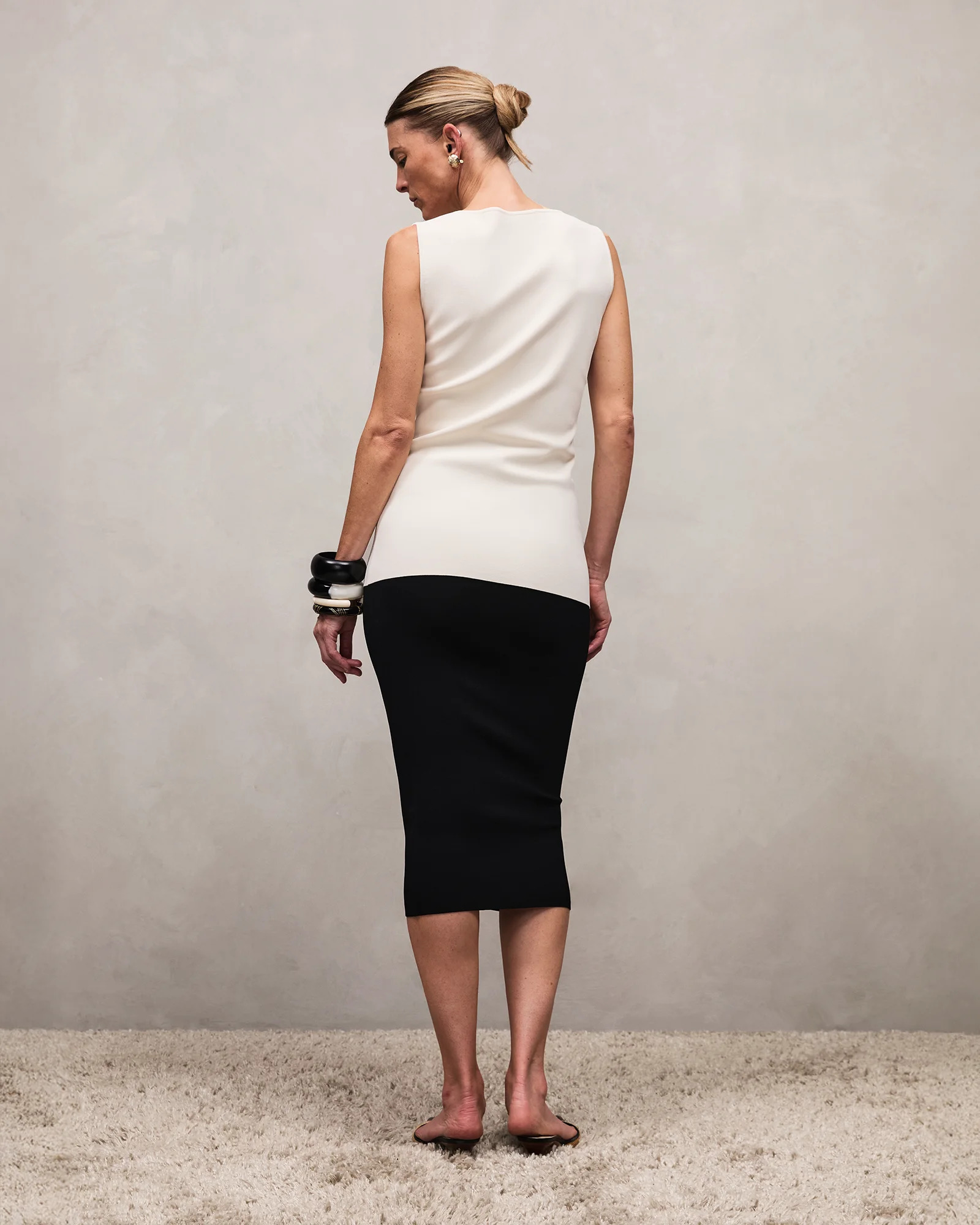 KNIT SKIRT BLACK - 4