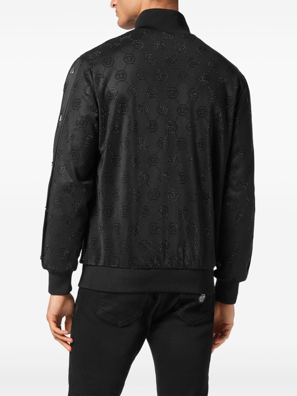 monogram-embellished jacket - 3